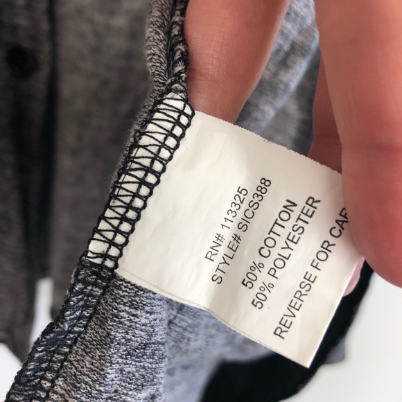 Standard Issue NYC Grey Cardigan Size Large - Picture 7 of 7